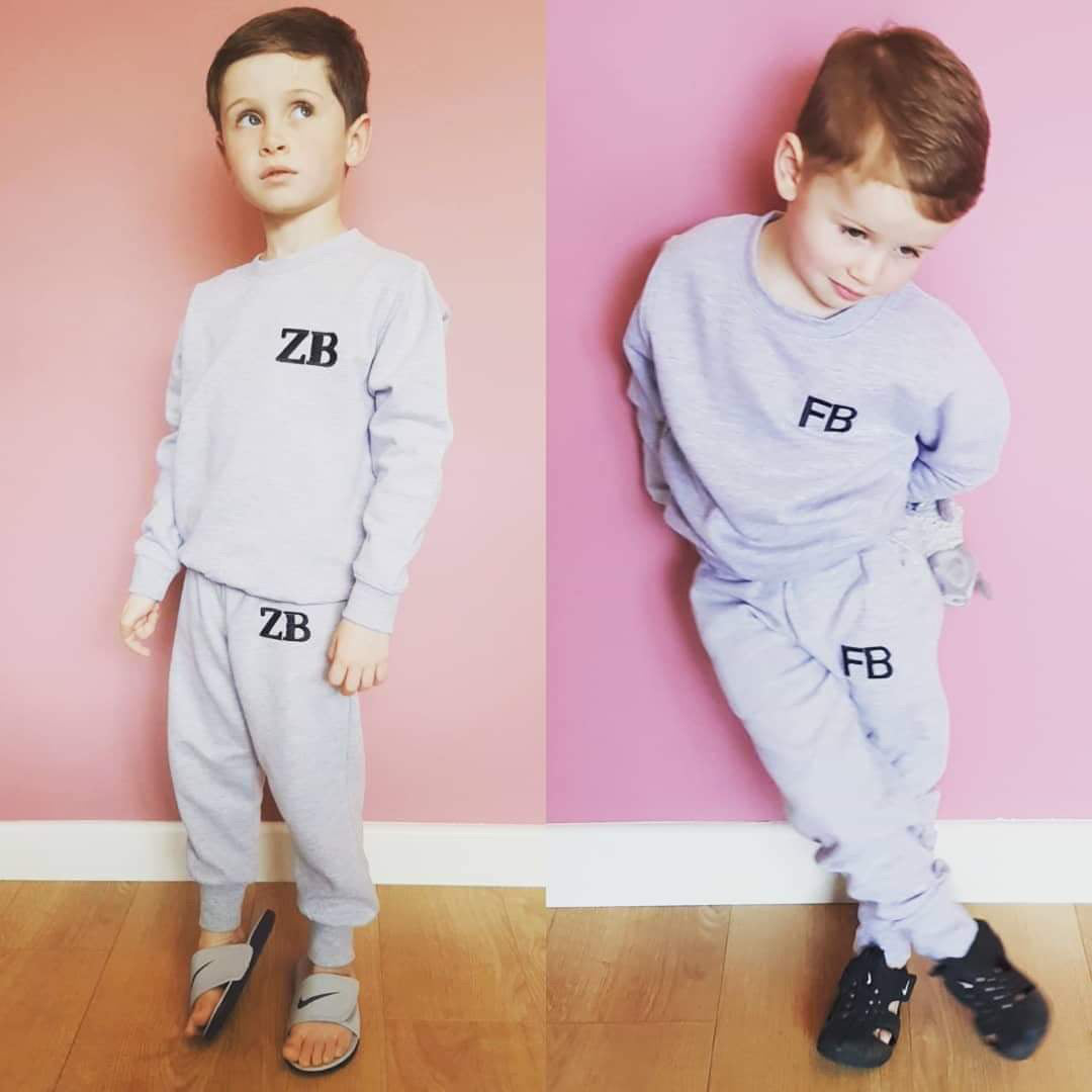 Kids sales initial tracksuit