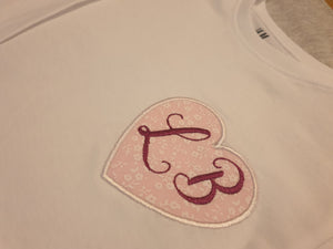 Super Cute Initial Long Sleeve T-Shirt