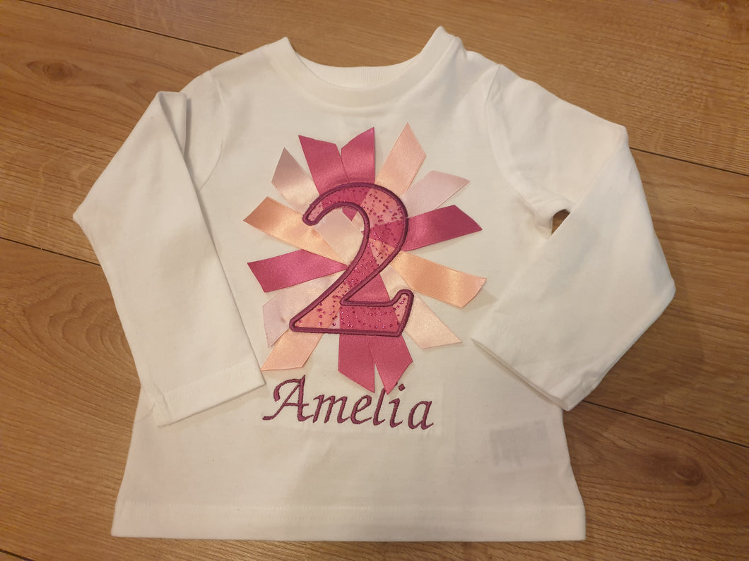 Personalised Age Birthday Tee/Long Sleeve Tee