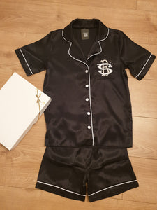 Personalised initial Satin Pajamas (Short)