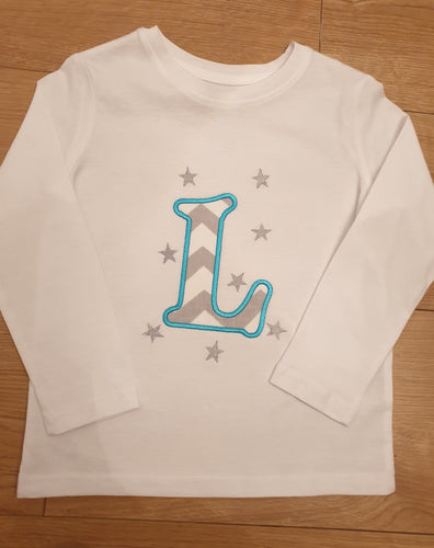 Initial Long Sleeve T Shirt