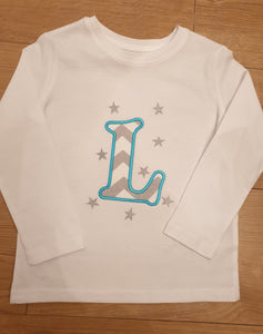 Initial Long Sleeve T Shirt