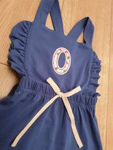 Load image into Gallery viewer, Super Cute Personalised Single Initial Dungarees With Frills And Personalisation