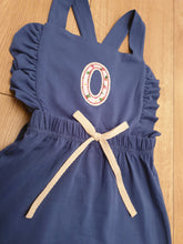 Load image into Gallery viewer, Super Cute Personalised Single Initial Dungarees With Frills And Personalisation