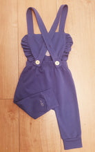 Load image into Gallery viewer, Super Cute Personalised Single Initial Dungarees With Frills And Personalisation