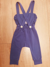 Load image into Gallery viewer, Super Cute Personalised Single Initial Dungarees With Frills And Personalisation