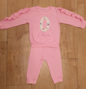 Super Cute Personalised Filly Sleeved Lounge set