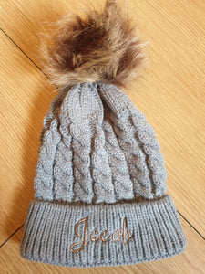 Baby and Toddler Personalised Pom Pom Hat