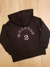 Load image into Gallery viewer, ⚽️⚽️ Football Shirt Style Personalised Zippie Hoodies with ages ⚽️⚽️