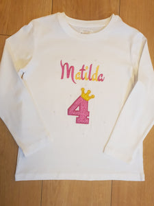 Personalised Birthday Age T-Shirt