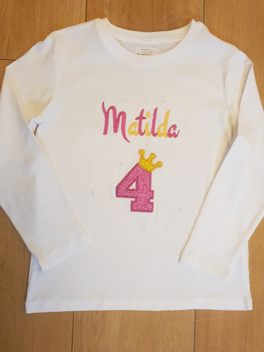 Personalised Birthday Age T-Shirt