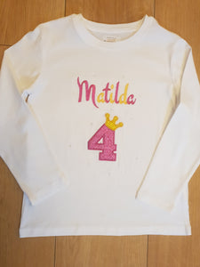 Personalised Birthday Age T-Shirt