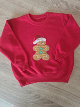 Load image into Gallery viewer, Personalised Gingerbread Man Christmas Sweatshirt