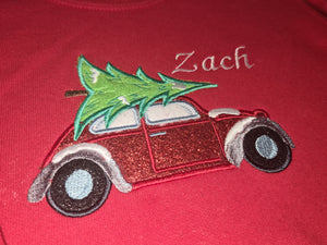 Personalised Car / Christmas Tree Christmas Sweater