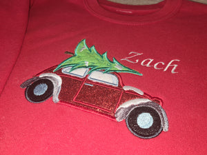 Personalised Car / Christmas Tree Christmas Sweater