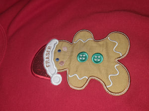 Personalised Gingerbread Man Christmas Sweatshirt