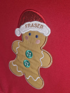 Personalised Gingerbread Man Christmas Sweatshirt