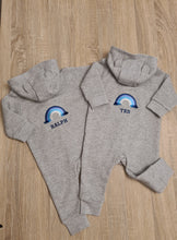 Load image into Gallery viewer, Gorgeous Personalised All Blue Rainbow With Fringe Detail Onsie