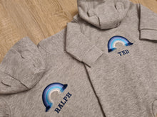 Load image into Gallery viewer, Gorgeous Personalised All Blue Rainbow With Fringe Detail Onsie