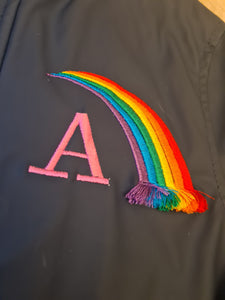 Personalised Initial Rainbow Raincoat