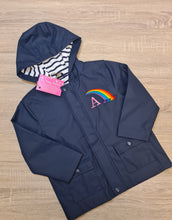 Load image into Gallery viewer, Personalised Initial Rainbow Raincoat