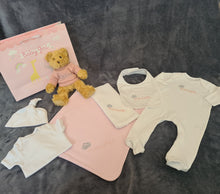 Load image into Gallery viewer, Duluxe Personalised New Baby With Crown Hamper