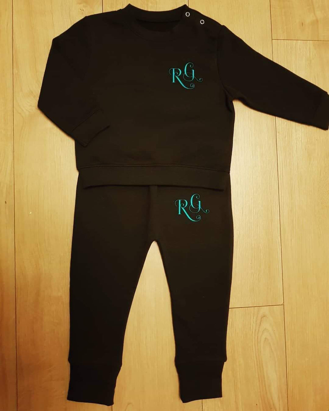 Baby / kids Personalised Initial Tracksuit - Navy