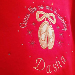 Ballet Themed Onsie with Sparkles