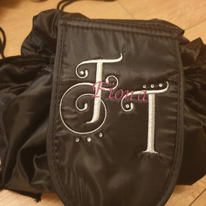 Quick Clear Up Drawstring Personalised Make Up Bag