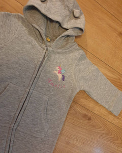 Cute Unicorn monogram personalised onsie (Multiple Colour Options)