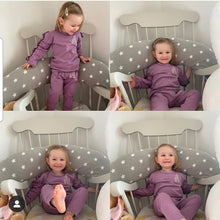 Load image into Gallery viewer, Cute Personalised Frilly Sleeved Initial Lounge Set