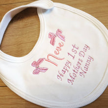 Load image into Gallery viewer, &#39;Happy 1 1st Mothers Day Nanny/Mummy&#39; Bib